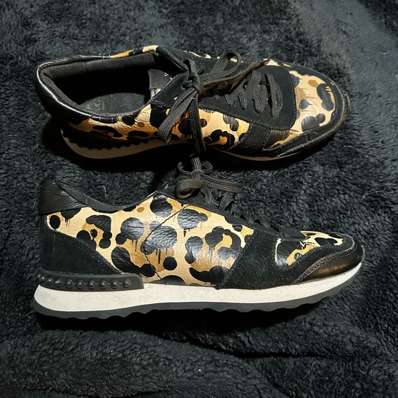 COACH Black Cheetah Leopard Print Moonlight Wild Beast Sneaker Shoe Size 7 - Picture 7 of 11